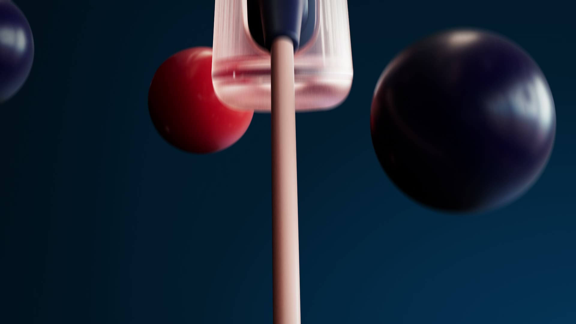 De stoomplaat met stoom, tussen zwevende bollen.